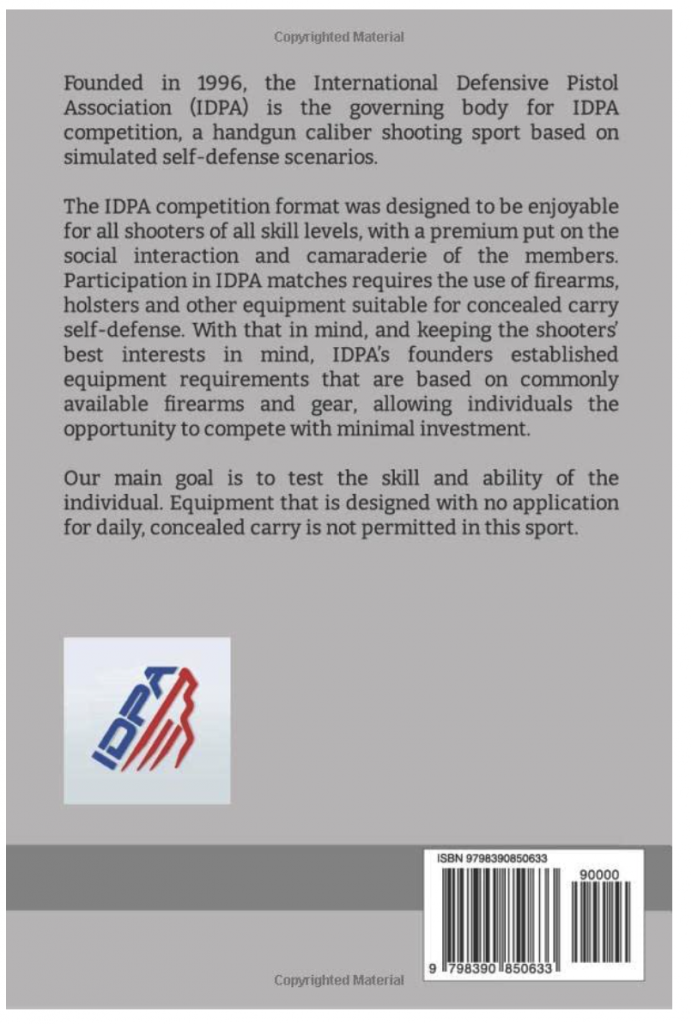 2023 IDPA Match Administration Rules Paperback International